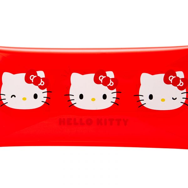 Estuche transparente rojo Hello Kitty 3