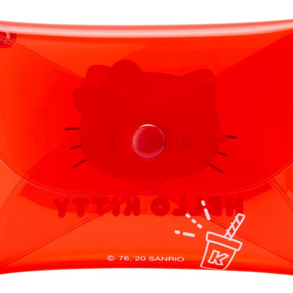 Mini estuche transparente rojo Hello Kitty 4