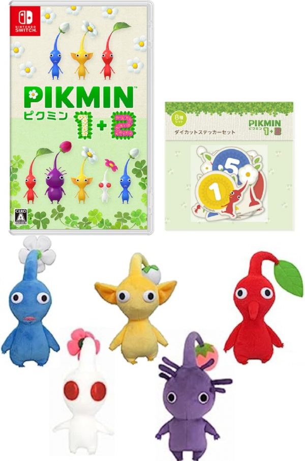 Pikmin 1+2 Nintendo Switch Juego + Peluches 1