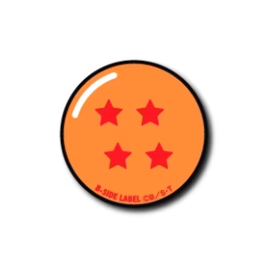 Sticker Esfera del Dragón de 4 Estrellas